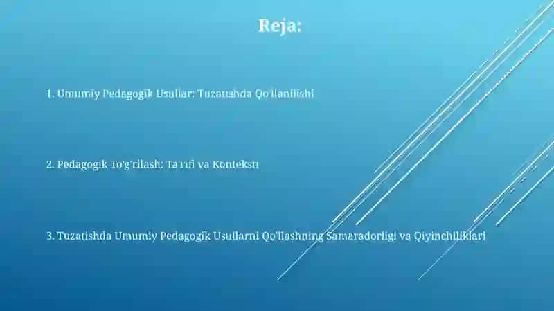 Pedagogik korreksiyada umum tarbiyaviy metodlarni qo'llanilishi yo'llari 2