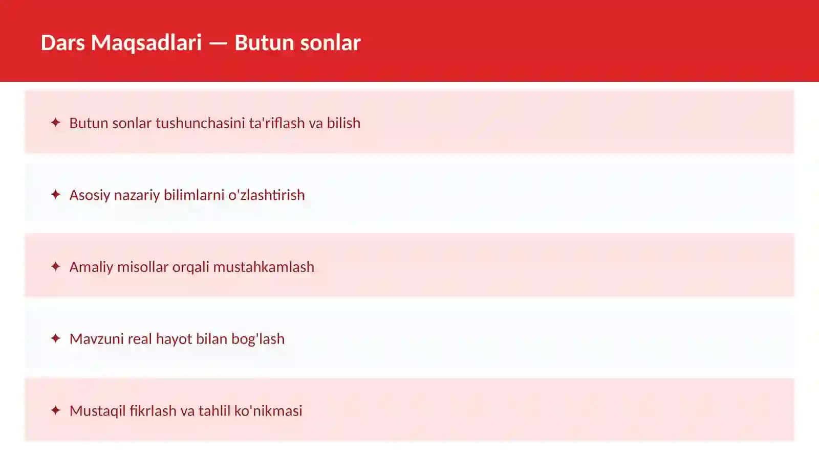 Sonlar nazariyasi 2