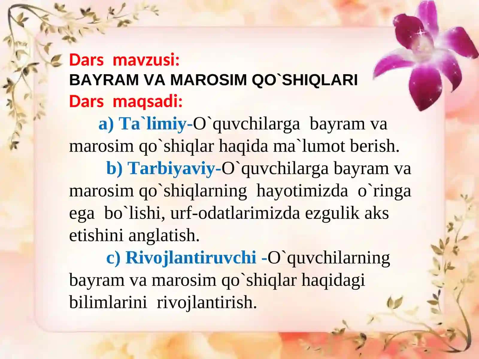 BAYRAM VA MAROSIM QO`SHIQLARI 2
