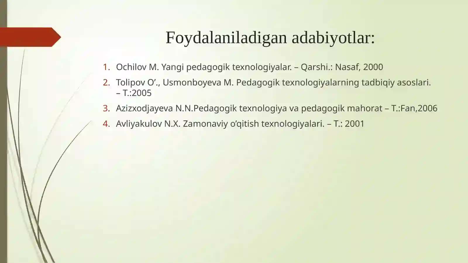 Pedagogik texnologiyaning fan sifatida shakllanishi. Pedagogik texnologiya fanining predmeti, maqsadi va vazifalari 2