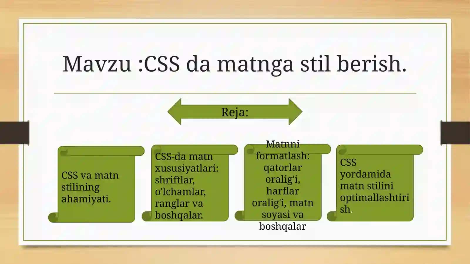 Kompyuter grafikasi va web-dizayn fanidan ta'lim 2