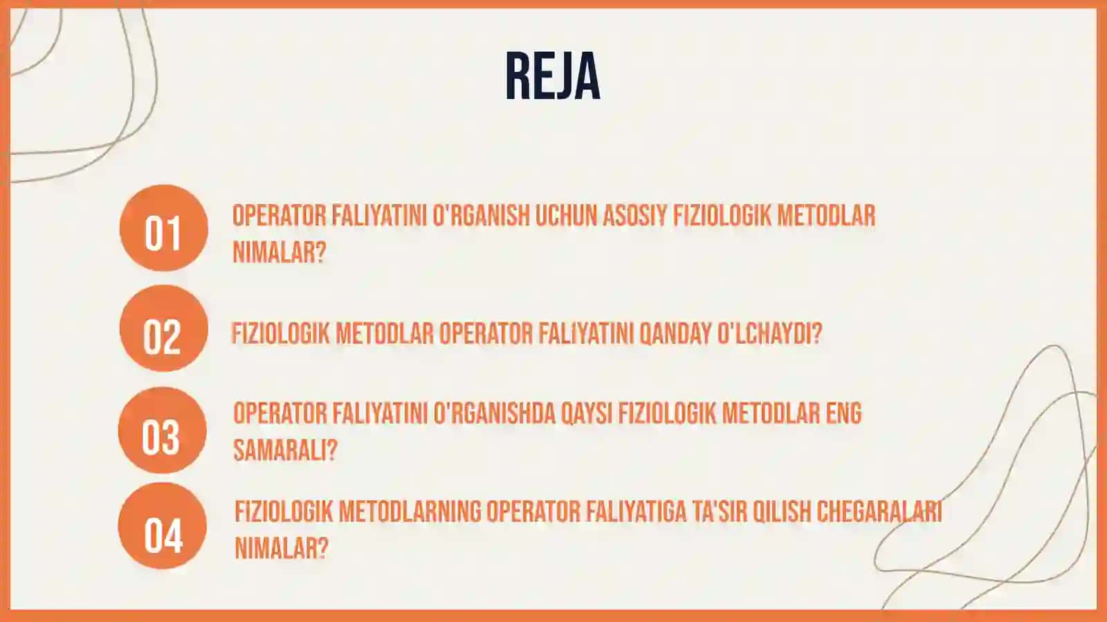 Operator faliyatini o'rganishga qaratilgan fiziologik metodlar 2