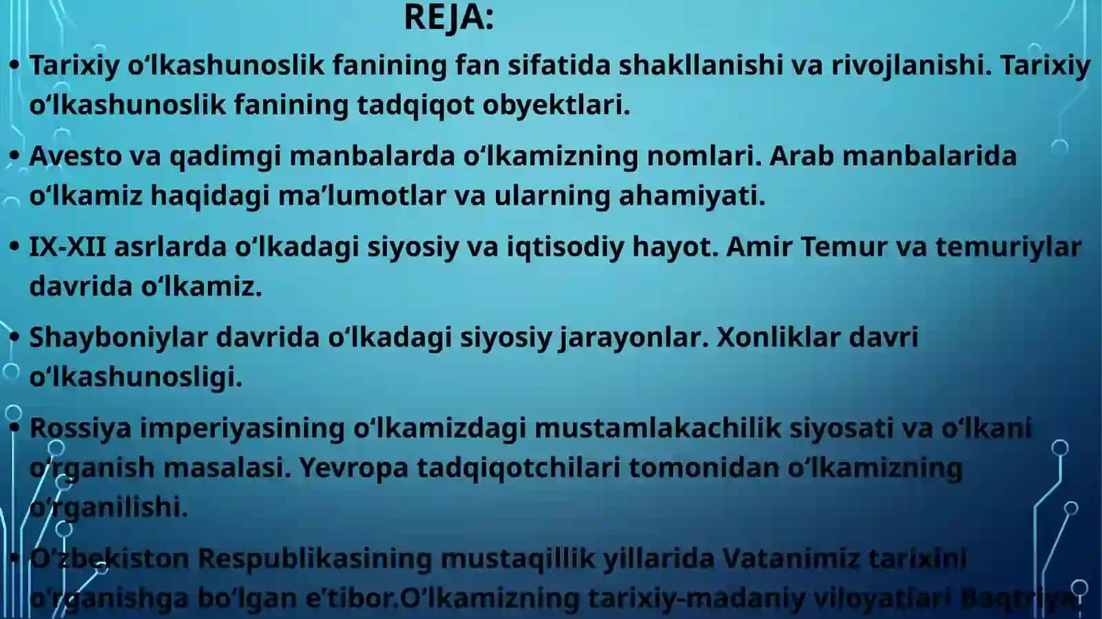 O‘lkashunoslikfanining shakllanishi va rivojlanishi 2