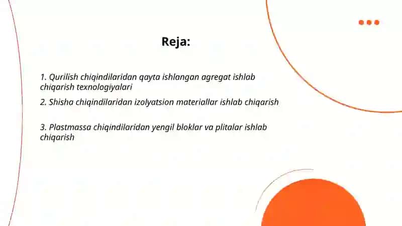 Qurilish chiqindilaridan qayta ishlangan agregat ishlab chiqarish texnologiyalari 2