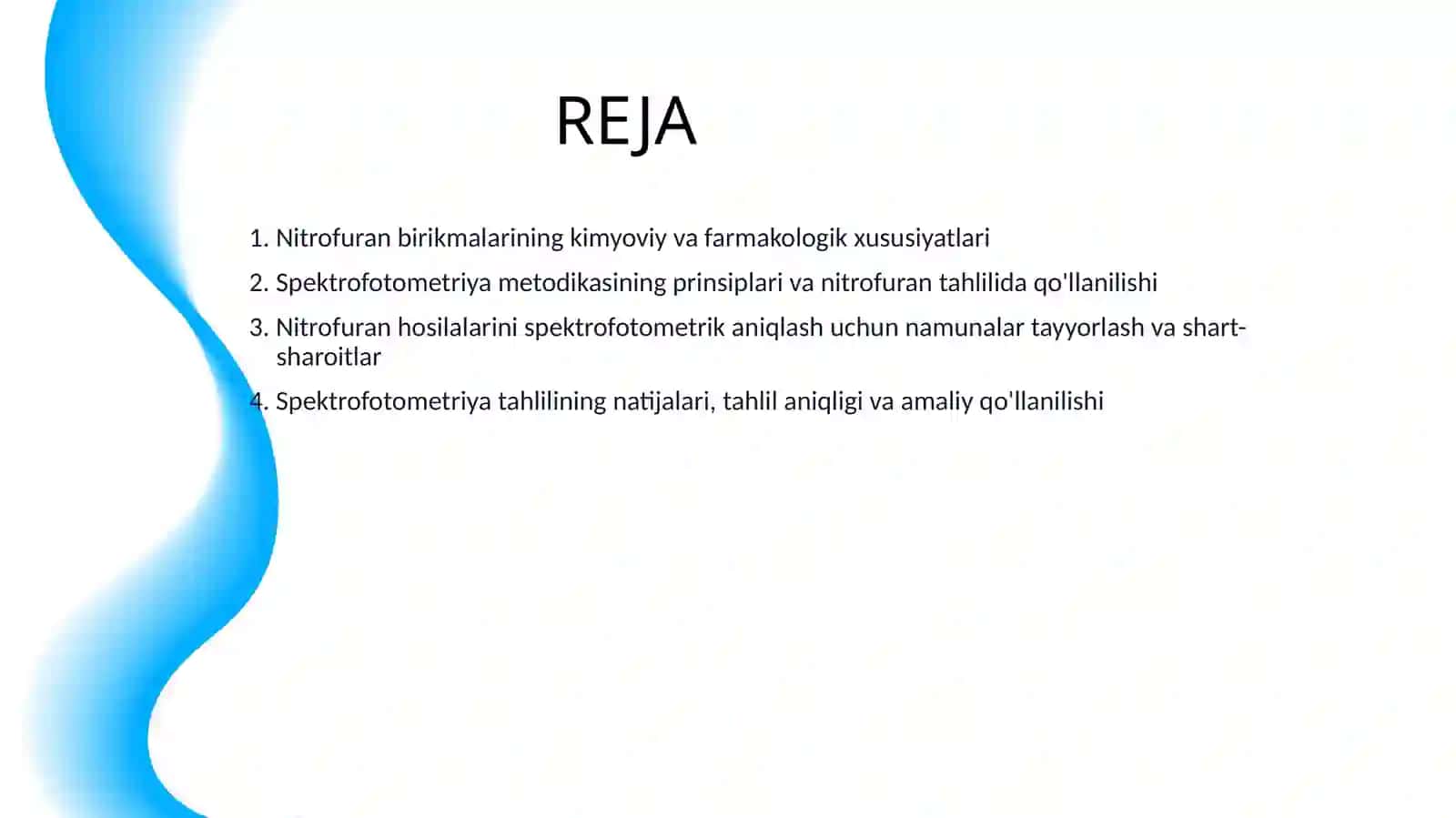 SPEKTROFOTOMETRIYA USULINING NITROFURAN HOSILALARI TAHLILI 2