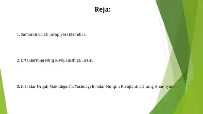 Samarali Ertak Terapiyasi Metodlari 2