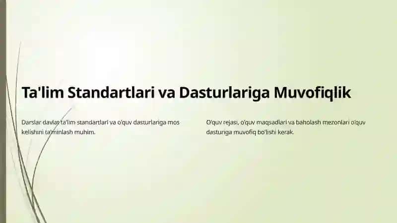 Adabiyot Darslarini Kuzatish va Tahlil Qilish 2