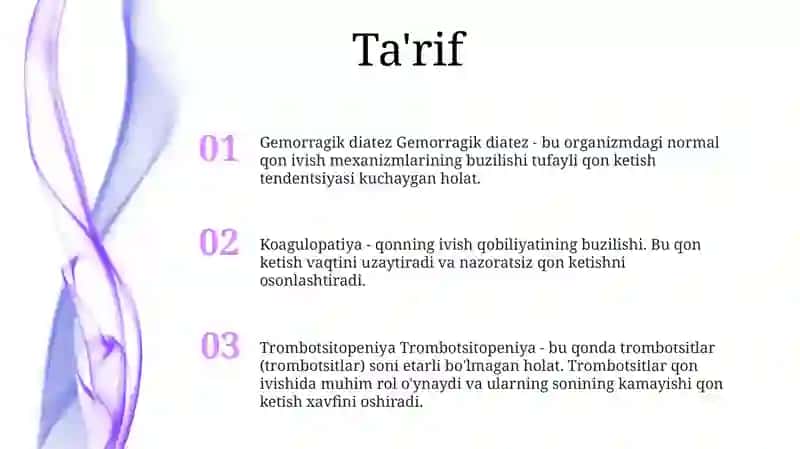 Gemorragik Diatez KoʻRiniahlari 2