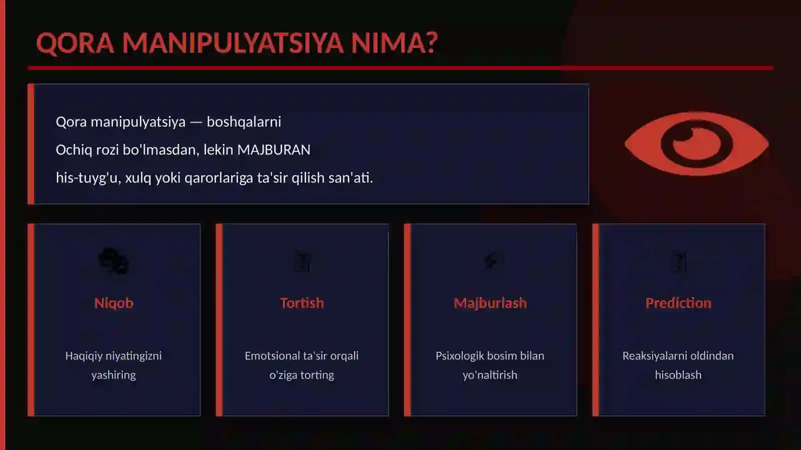 QORA MANIPULYATSIYA 2