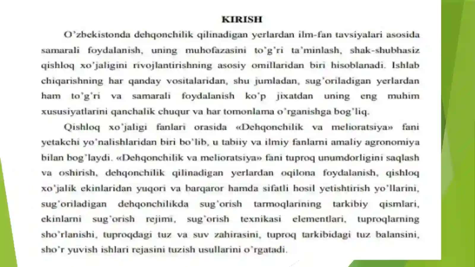 Кузгиш учун бошқарув тизимлари 2