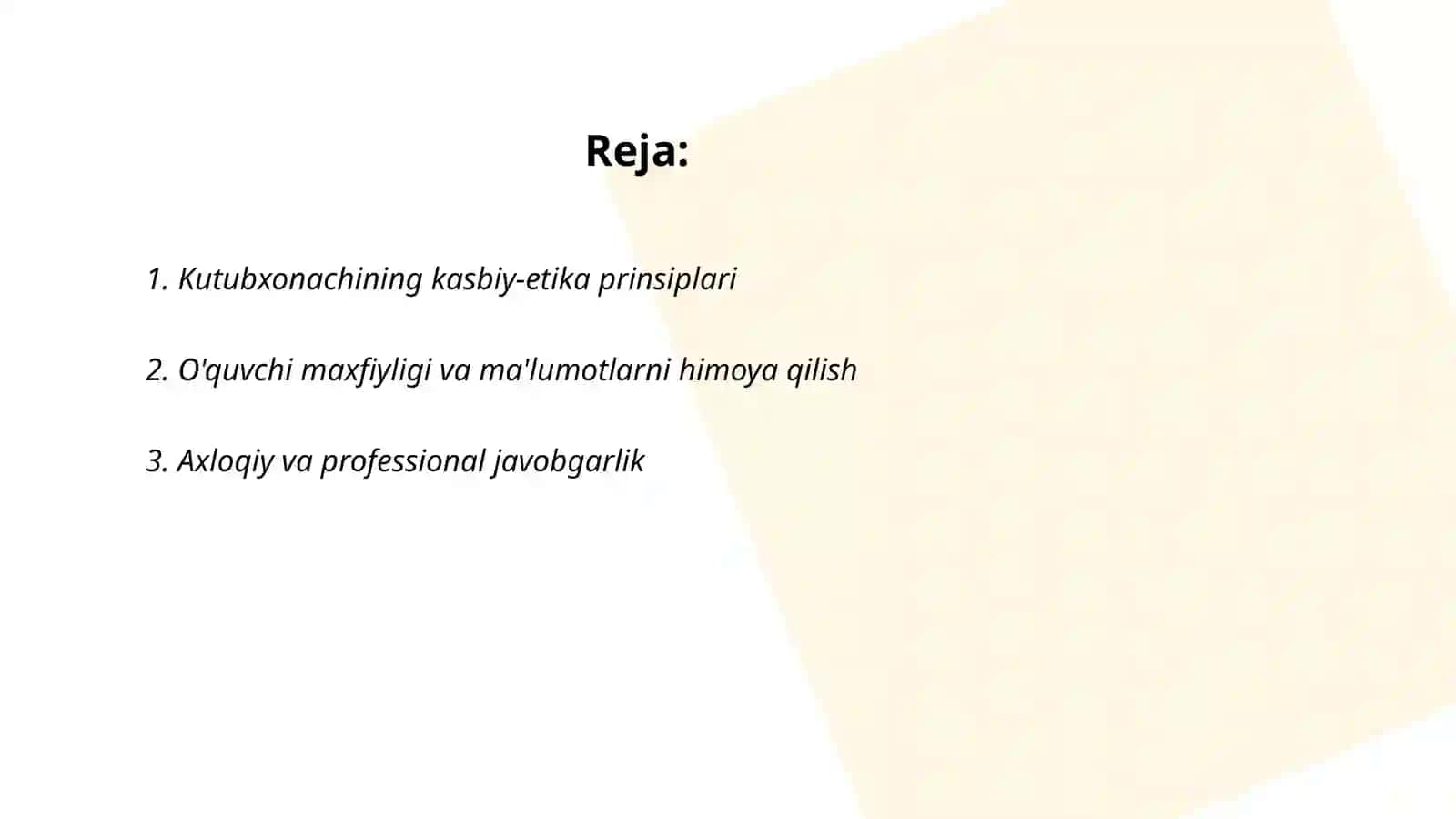 Kutubxonachining kasbiy etikasi va muloqot madaniyati 2