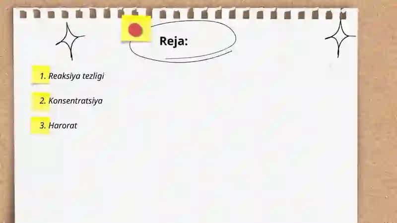 Reaksiyalarning borish imkoniyatlarinibelgilovchi faktorlar 2