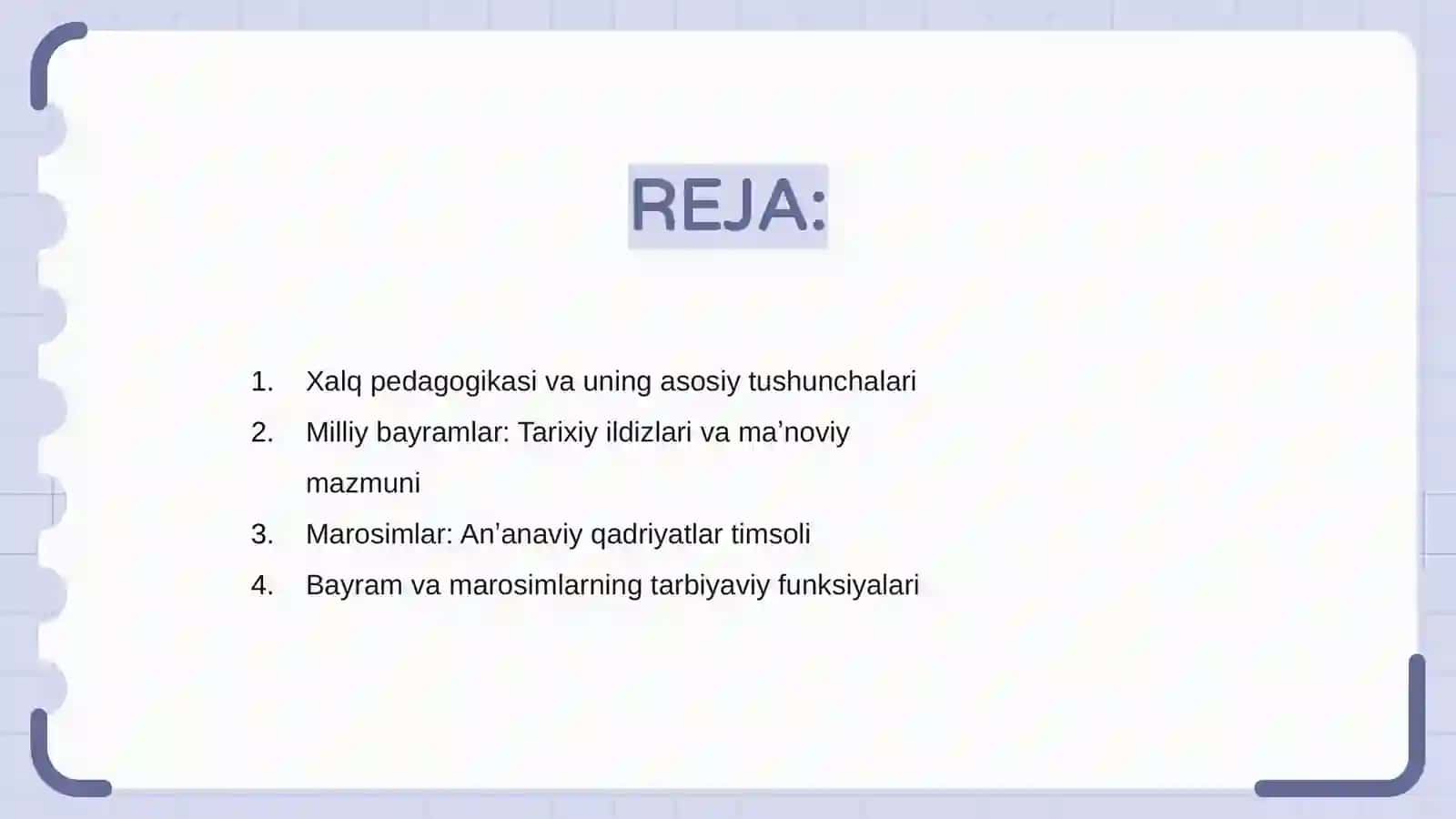 Xalq pedagogikasida milliy bayramlar va marosimlarning tarbiyaviy vositasi sifatidagi oʻrni 2