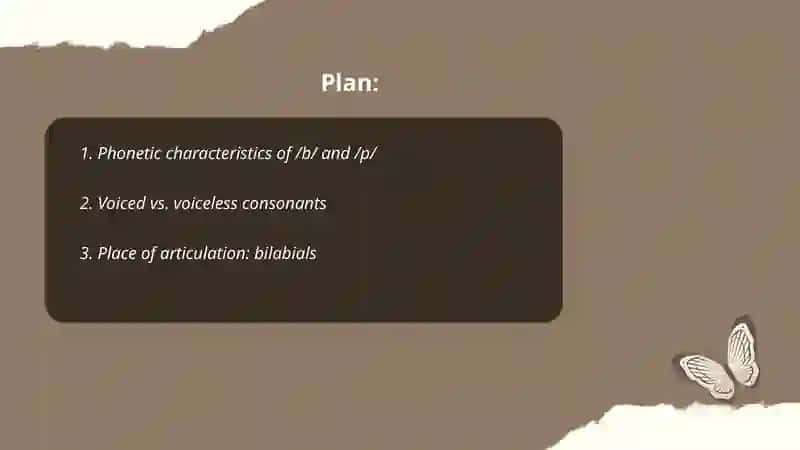 The consonant sounds |b | and |p | 2