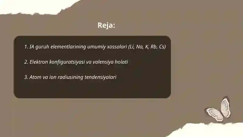 IA guruh elementlari(Li NA,K,Rb,Cs) 2
