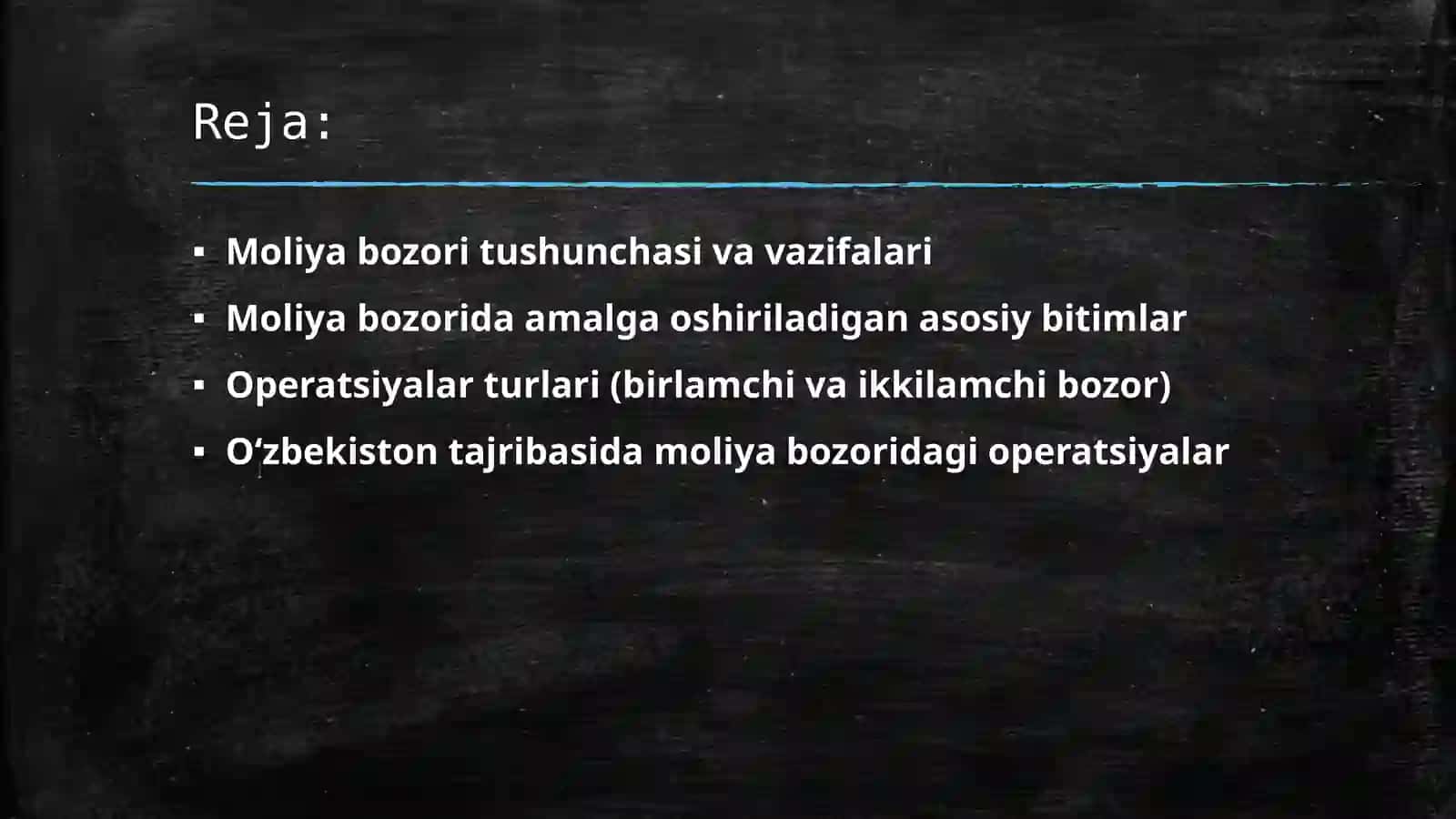 Moliya bozorida amalga oshiriladigan bitim va operatsiyalar 2