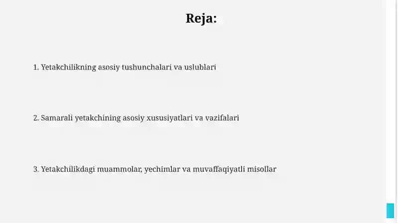 Tashkilotda liderlik 2
