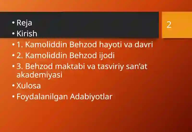 Kamoliddin Behzod va uning Tasviriy san'at akademiyasi 2