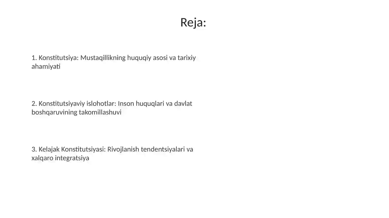 O'zbekiston Respublikasi yangi tarixidagi Konstitutsiya 2