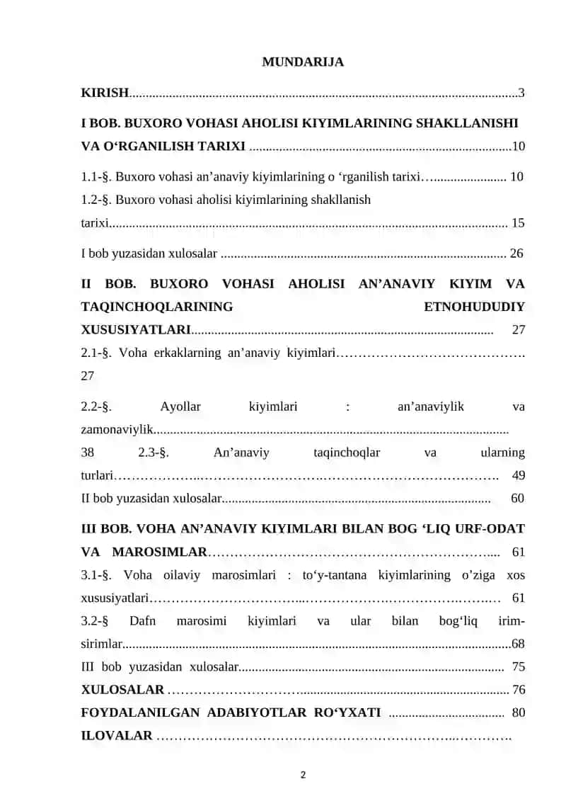 BUXORO VOHASI AHOLISINING AN’ANAVIY KIYIMLARI VA TAQINCHOQLARI (XX ASR MISOLIDA) 2