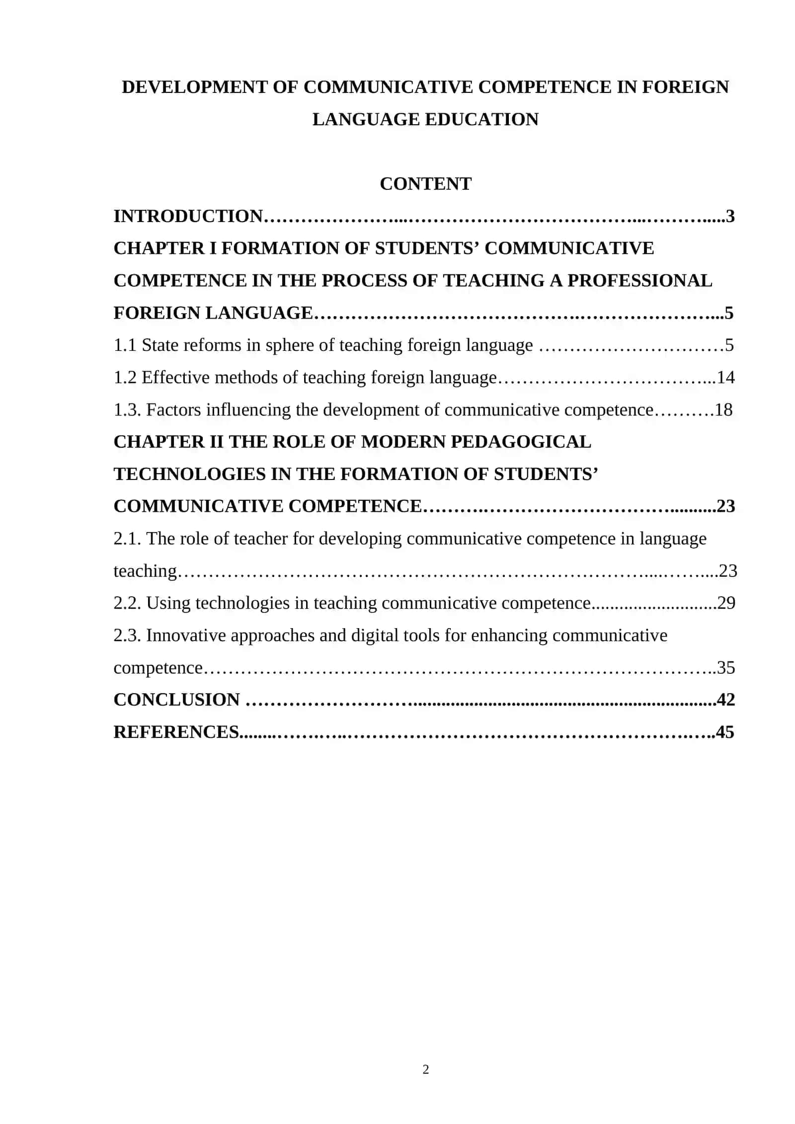 FORMATION OF STUDENTS’ COMMUNICATIVE COMPETENCE IN THE PROCESS OF TEACHING A PROFESSIONAL FOREIGN LANGUAGE 2