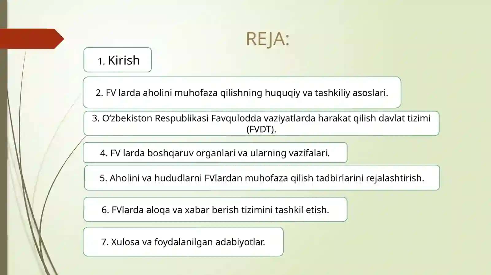 Aholiva hududlarni FV lardan muhofaza qilishda boshqaruvni tashkil qilish 2