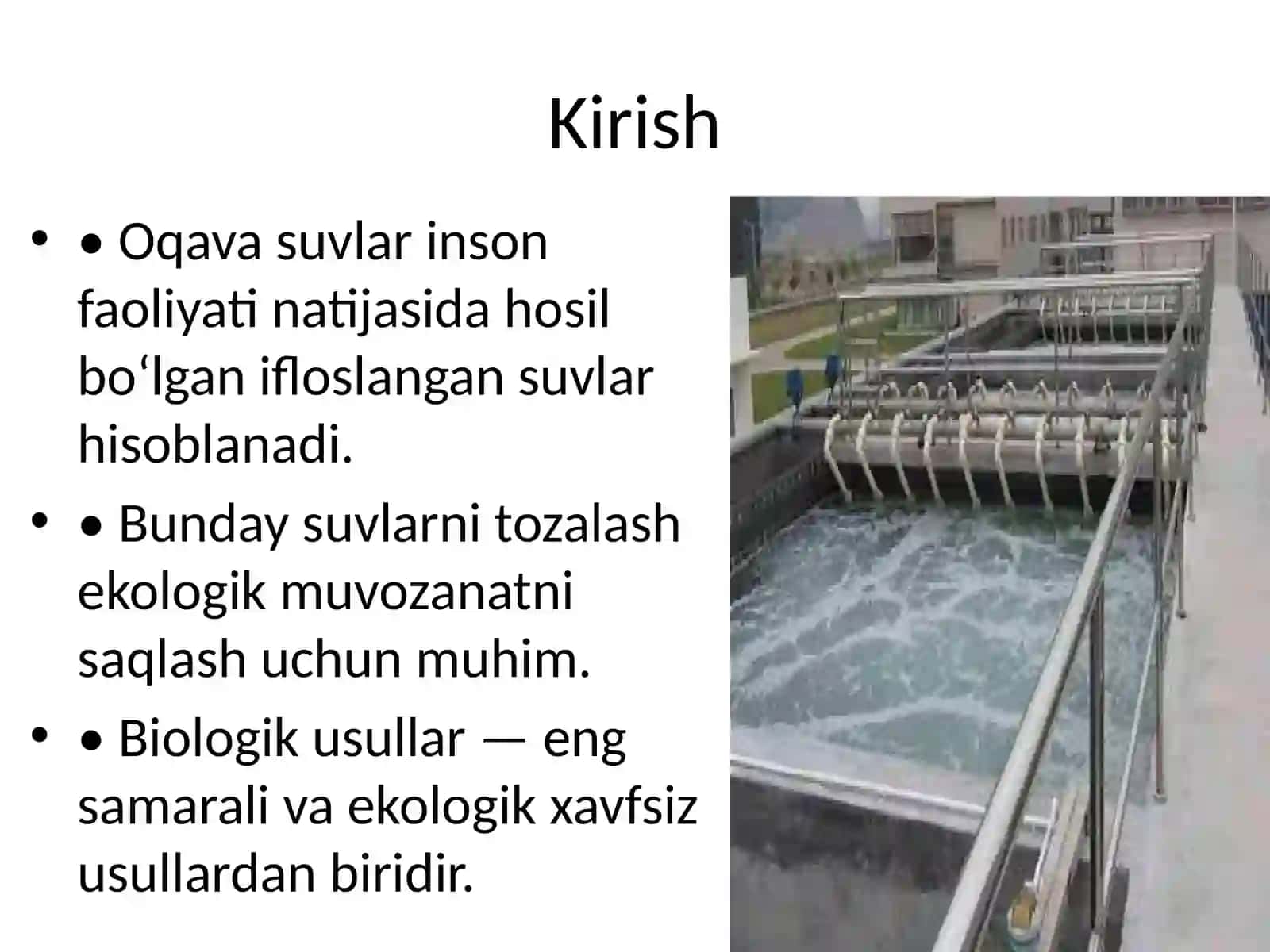Oqava suvlarni tozalashda biologik usullar va ularning samaradorligi 2