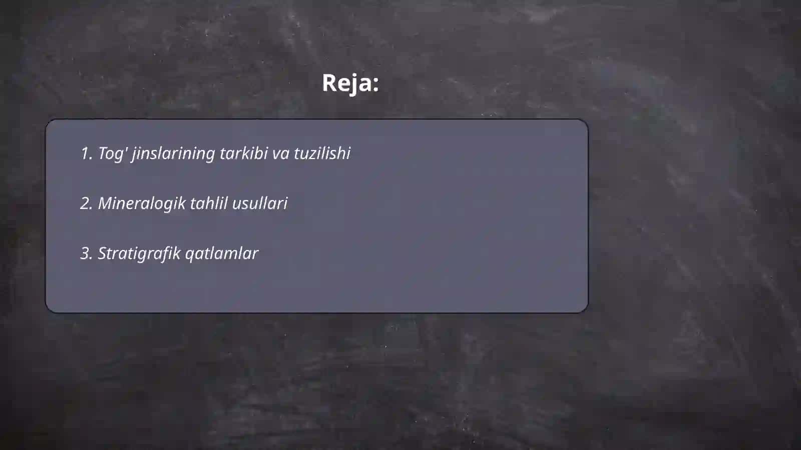 Grauntlarni geologik xossalari 2