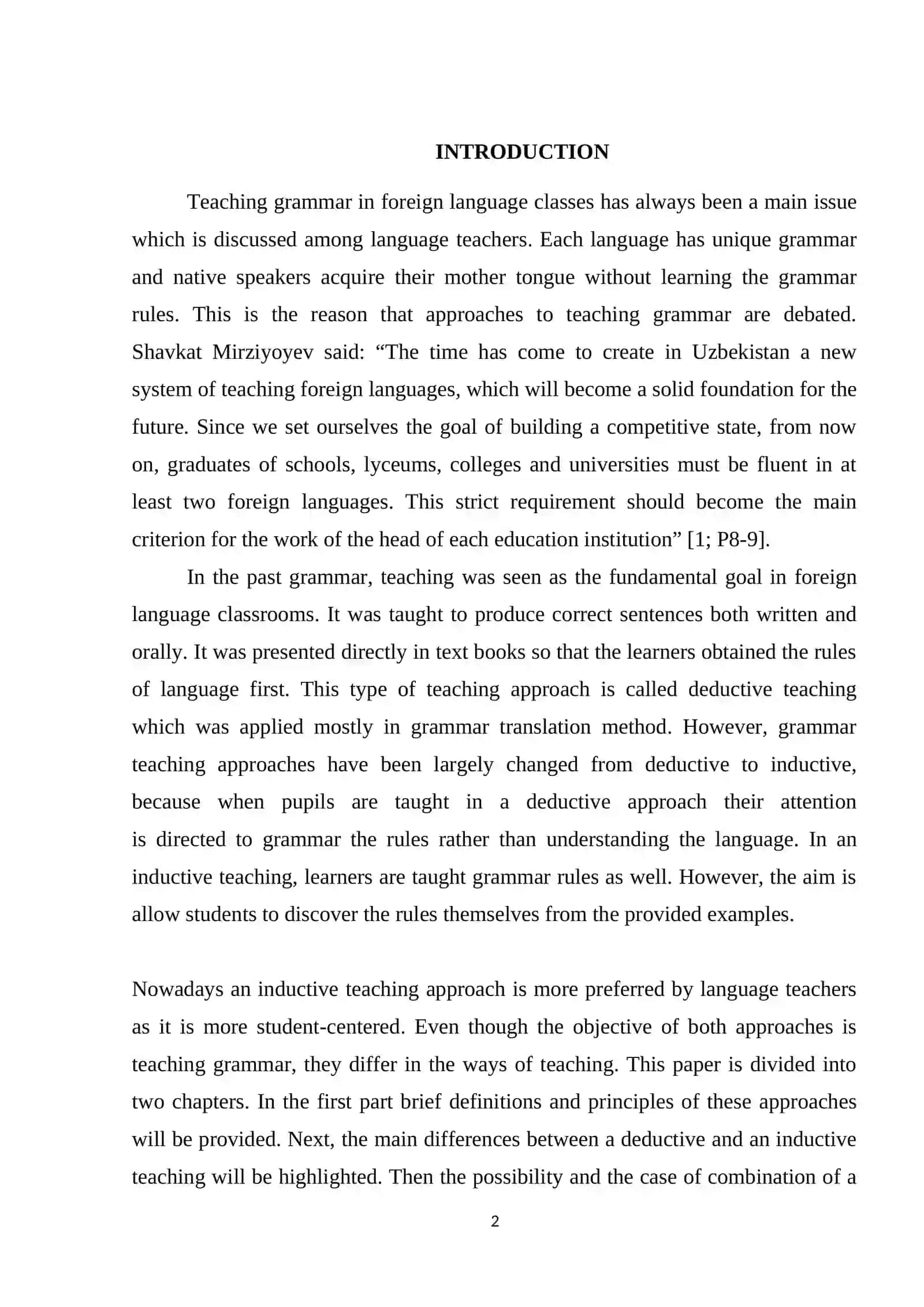Teaching Grammar in Foreign Language Classes 2