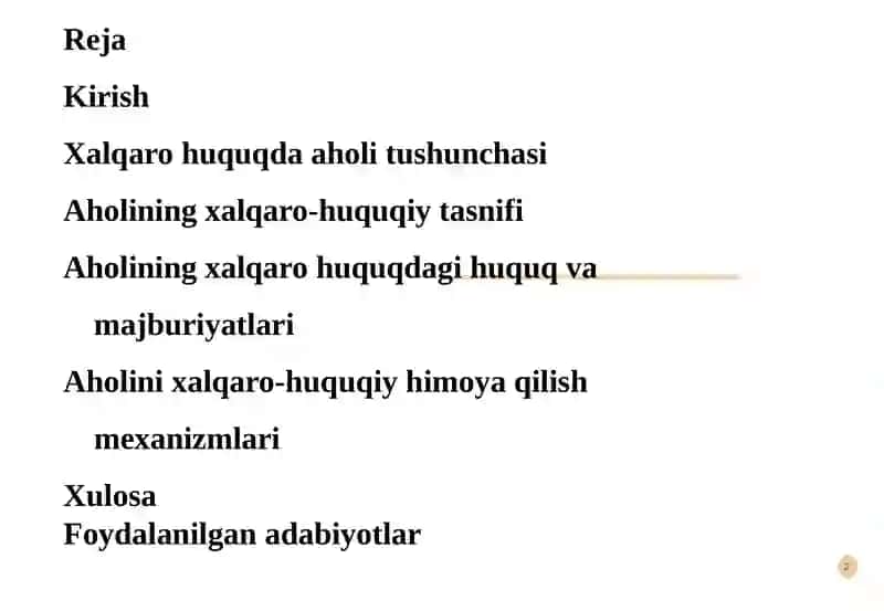 XALQARO HUQUQDA AHOLI 2