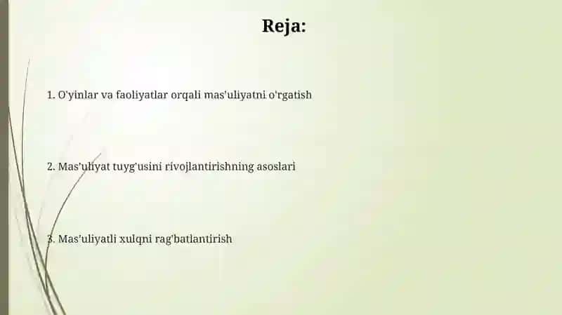 BOSHLANG’ICH SINF O’QUVCHILARIDA MAS’ULIYAT HISSINI TARBIYALASH 2