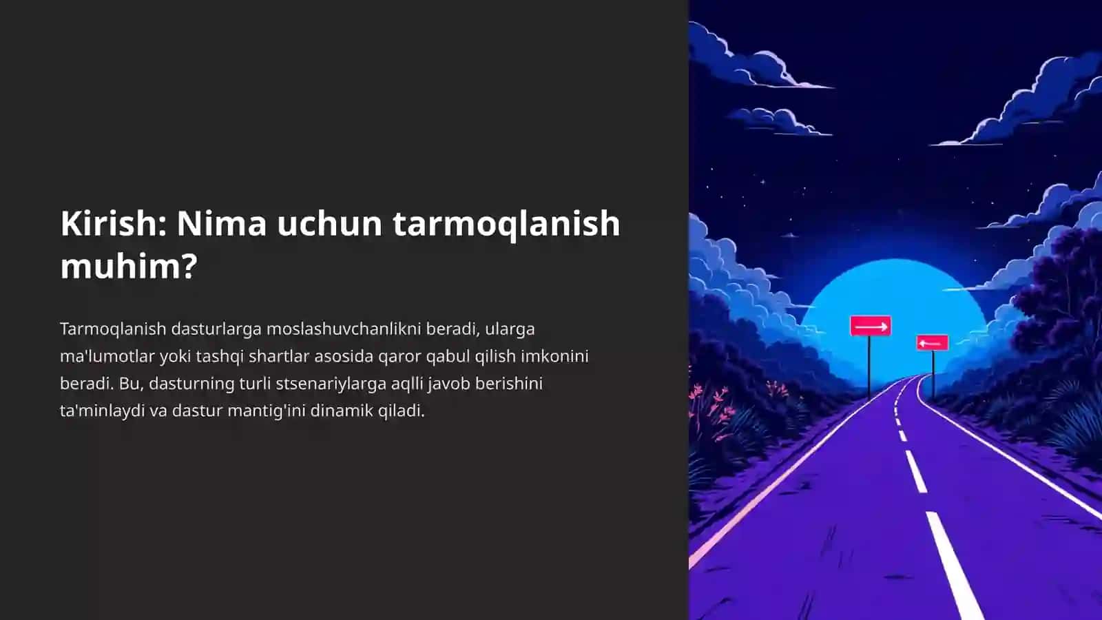 Pythonda tarmoqlanuvchi operatorlar: Dastur mantig'ini boshqarish 2