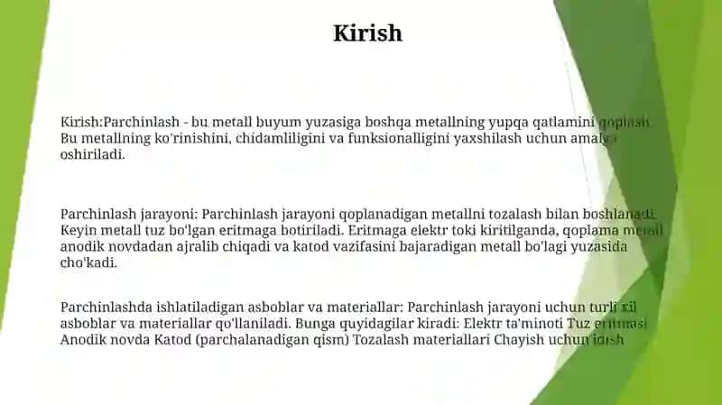Parchinlash Jarayoni Va Parchinlashda Ishlatiladigon Asbob Va Moslamalar 2
