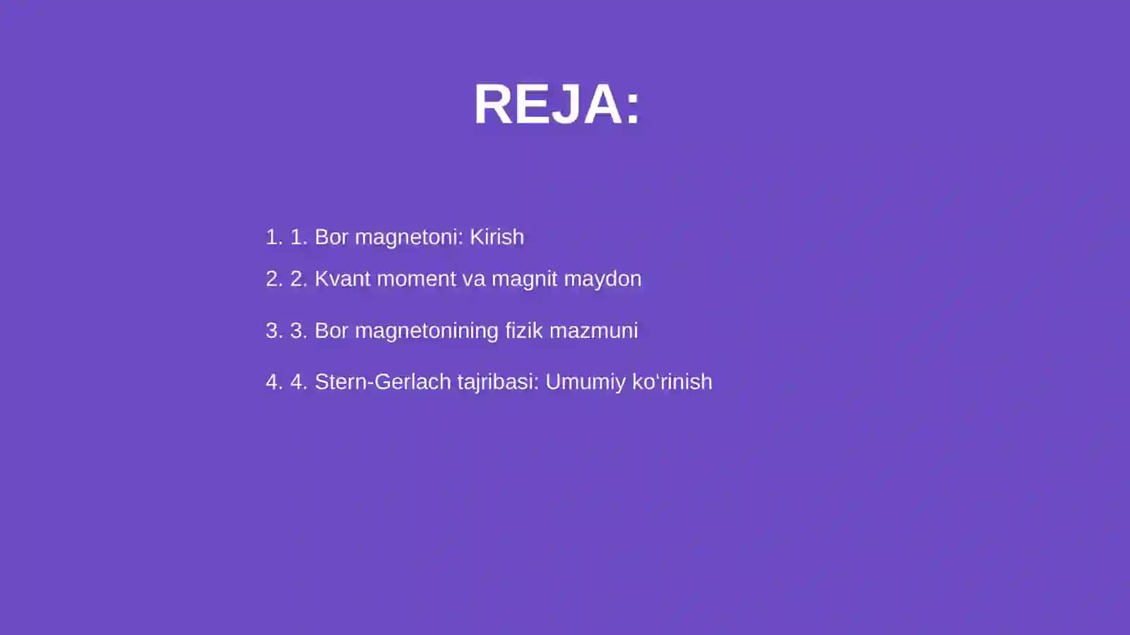 Bor magnetoni.Shtern va Gerlax tajribasi 2