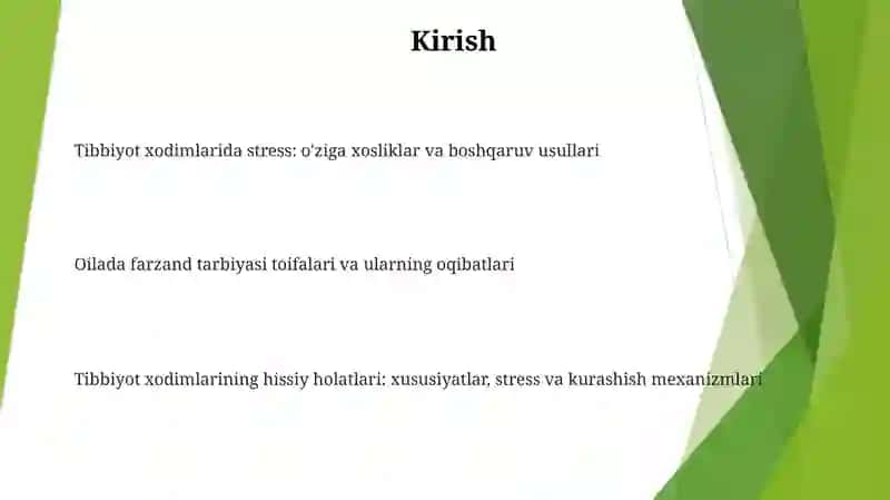 Tibbiyot Xodimlarida Emotsional Holatlarning O'Ziga Xosligi: Stress Va Uning Bosqichlarini Bartaraf Etish Yo'Llari 2