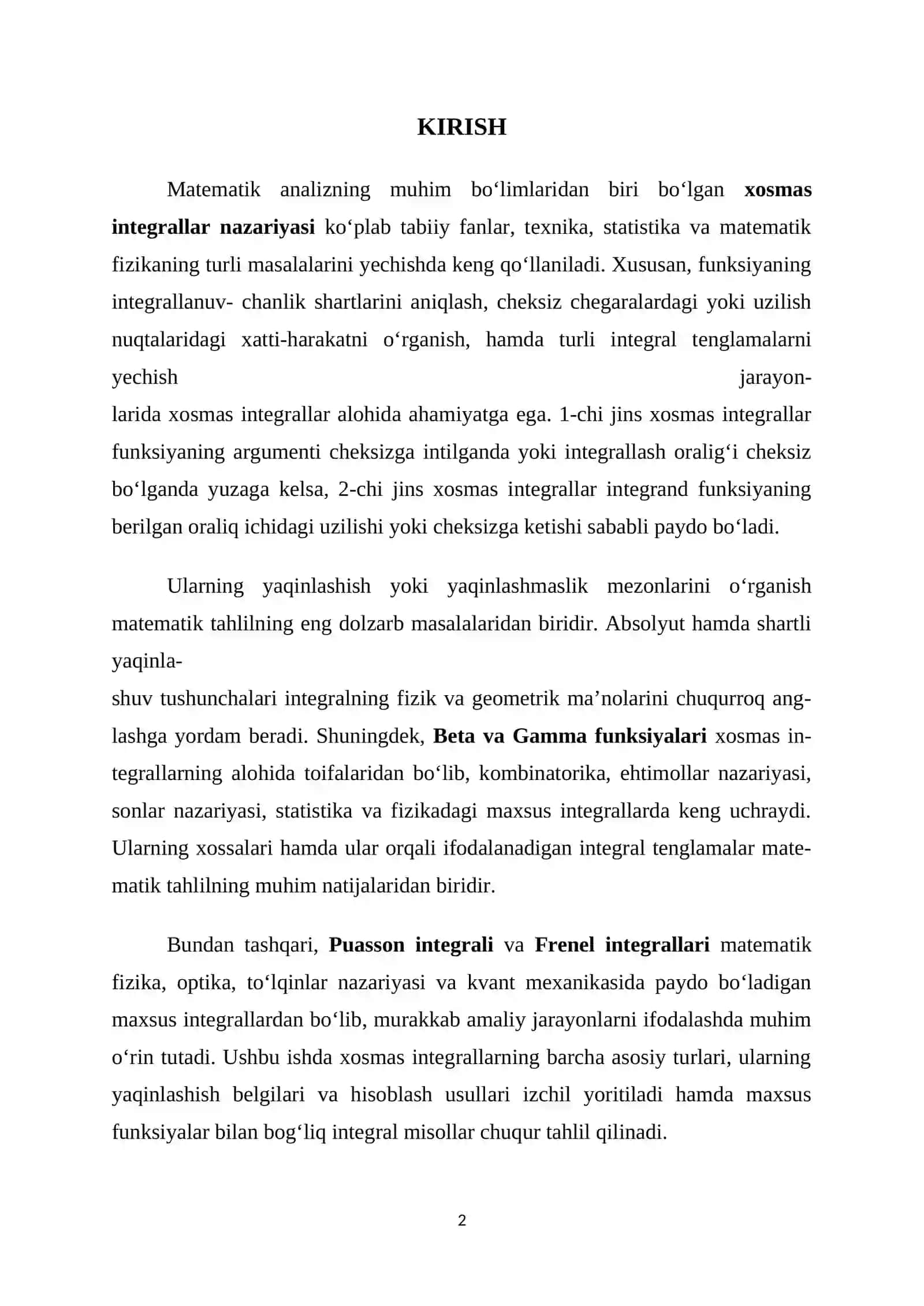 Frenel Integrali 2