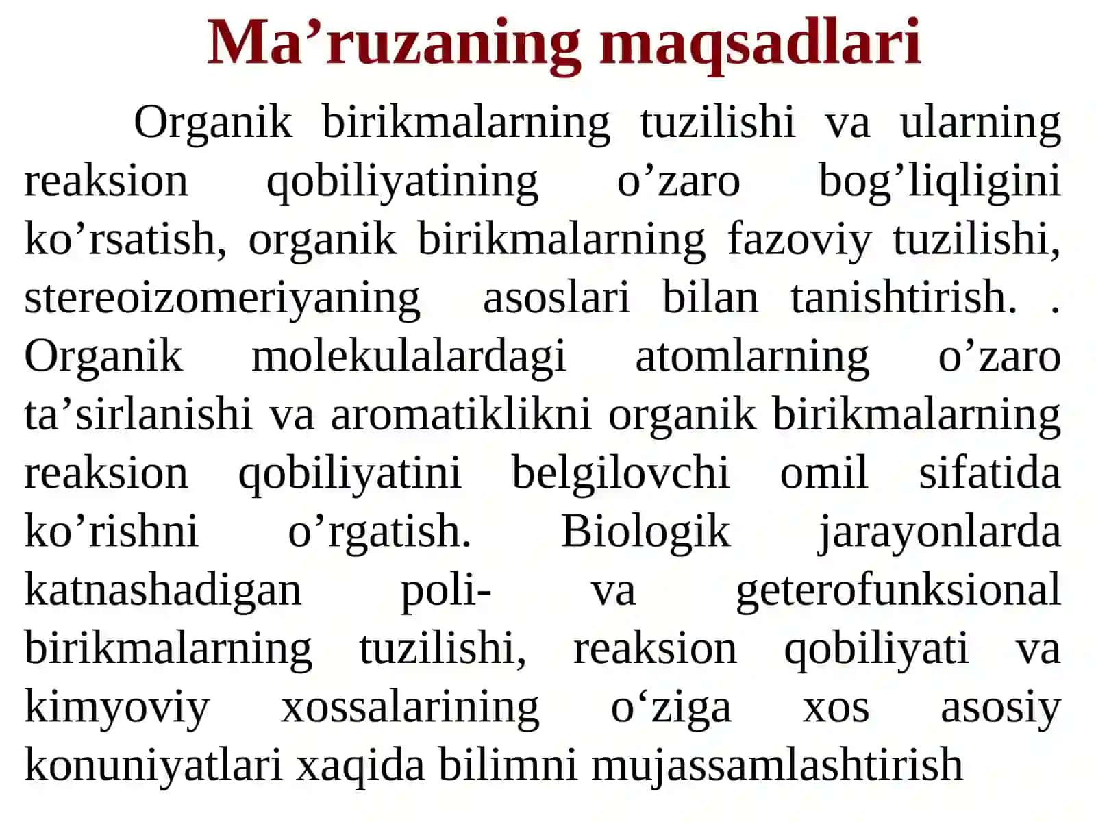 Organik kimyoga kirish 2
