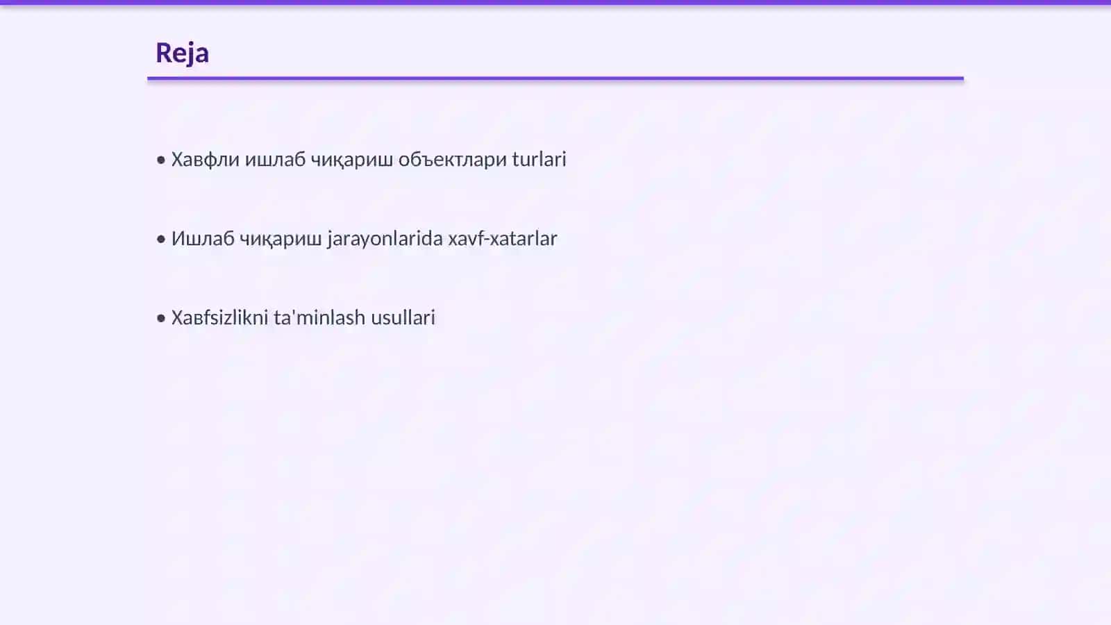 Хавфли ишлаб чиқариш объектларининг саноат хавфсизлиги 2