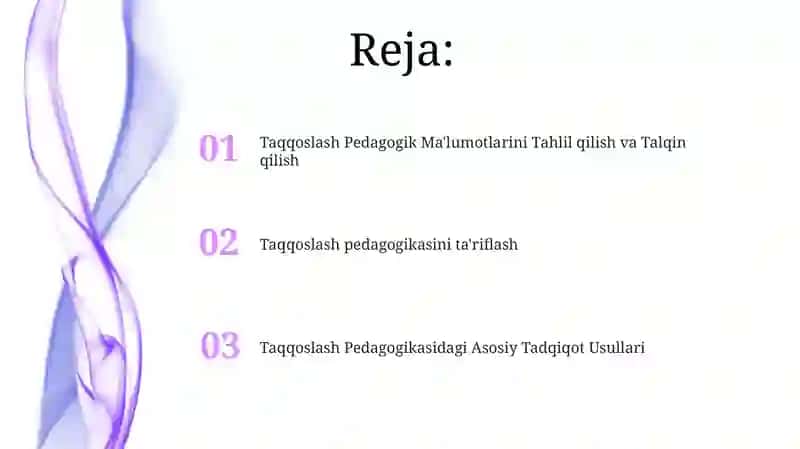 Qiyosiy pedagogika fanining tadqiqot metodlari 2