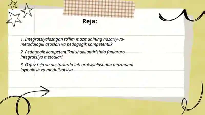 Pedagogik kompetentlikni shakllantirishda integratsiyalashgan ta'lim mazmuni 2