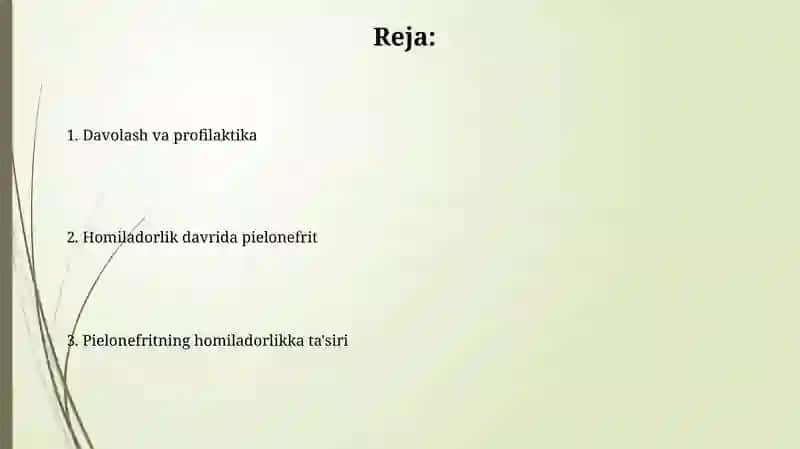 Homiladorlik davridagi pielonefrit 2
