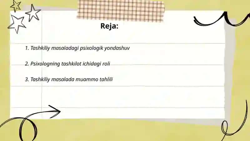 Tashkiliy masalada psixologning vazifalari 2