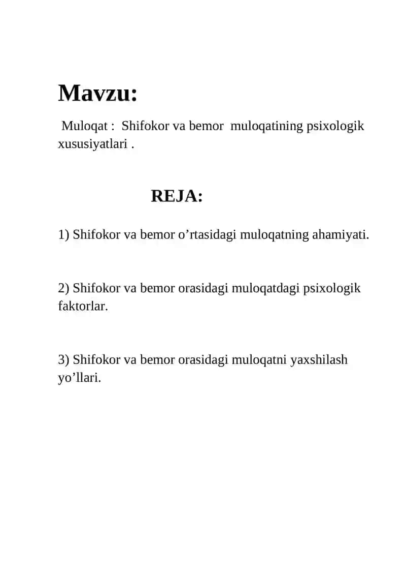 Psixologiyadan Muloqat 2