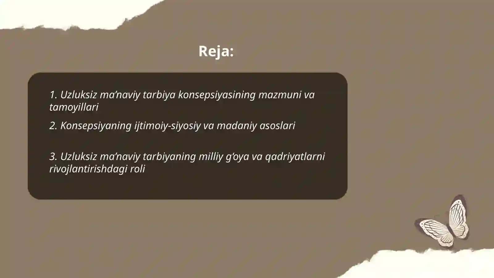Uzluksiz ma’naviy tarbiya konsepsiyasi: ehtiyoj va zaruriyat 2