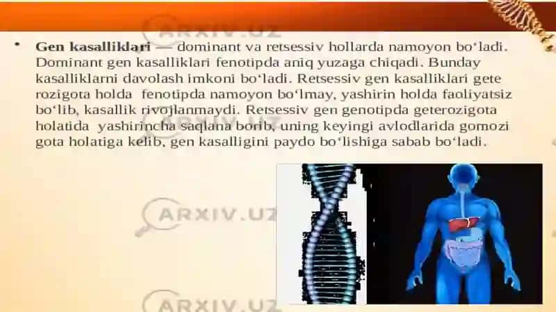 Genkasalliklari va irsiyatga moyil kasalliklar 2