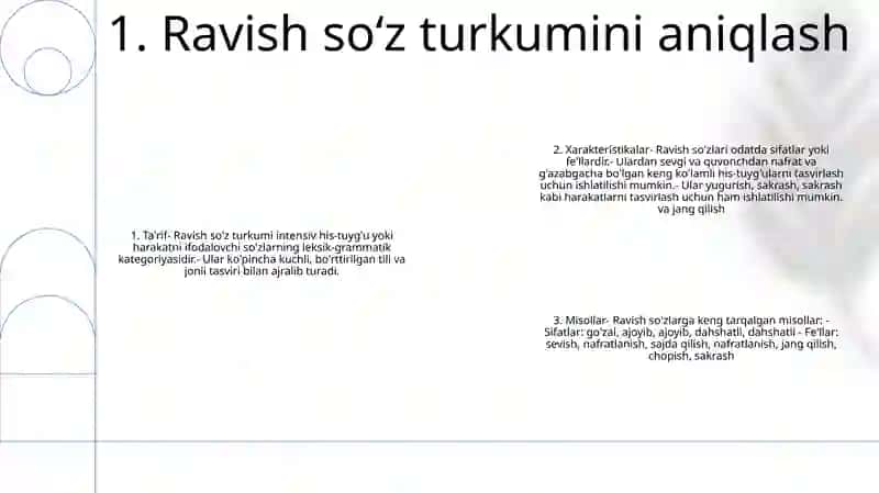 Ravish SoʻZ Turkumi Uning Leksik Grammatik Xususiyati 2