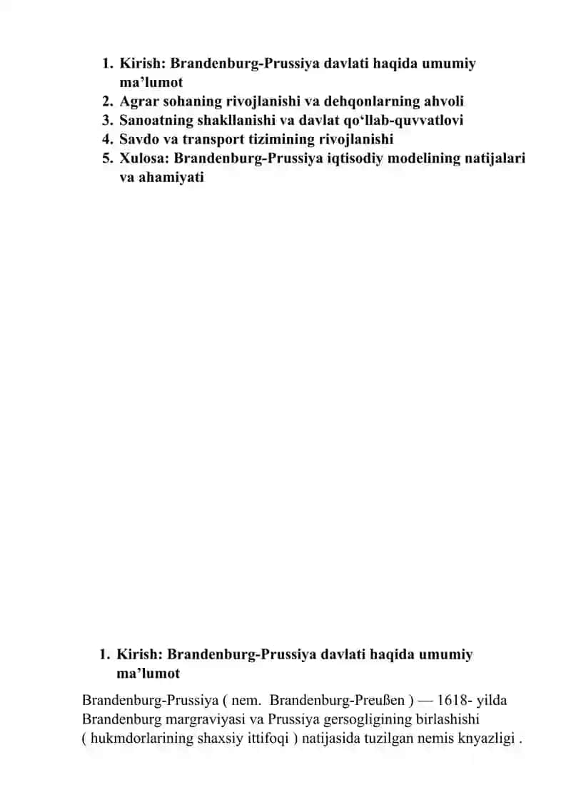 Brandenburg qirolligi XVII asrda 2