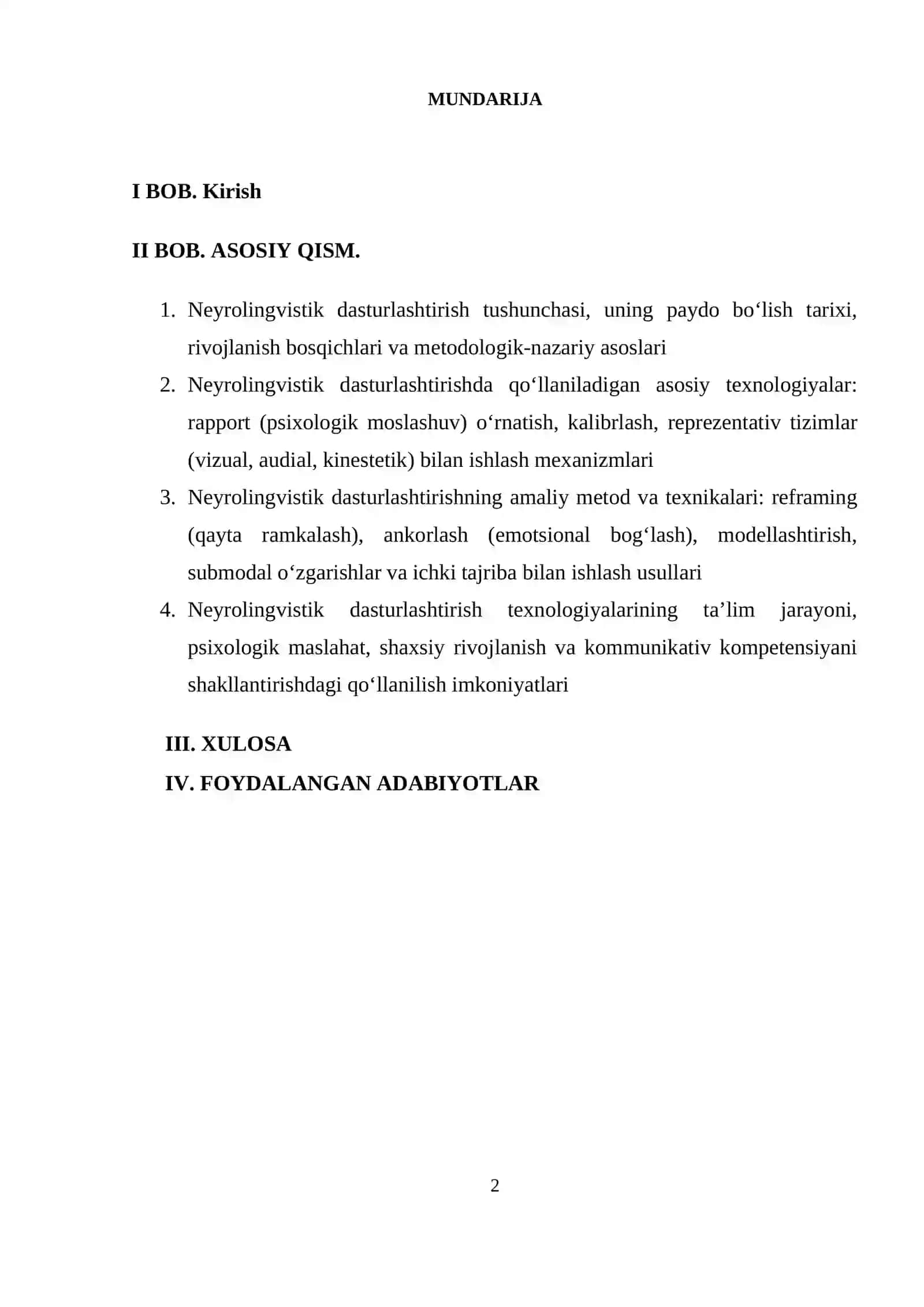 Neyrolingvistik dasturlashtirishning asosiy texnologiyalari 2