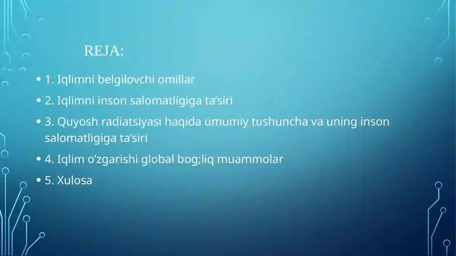 Iqlim va inson salomatligi 2