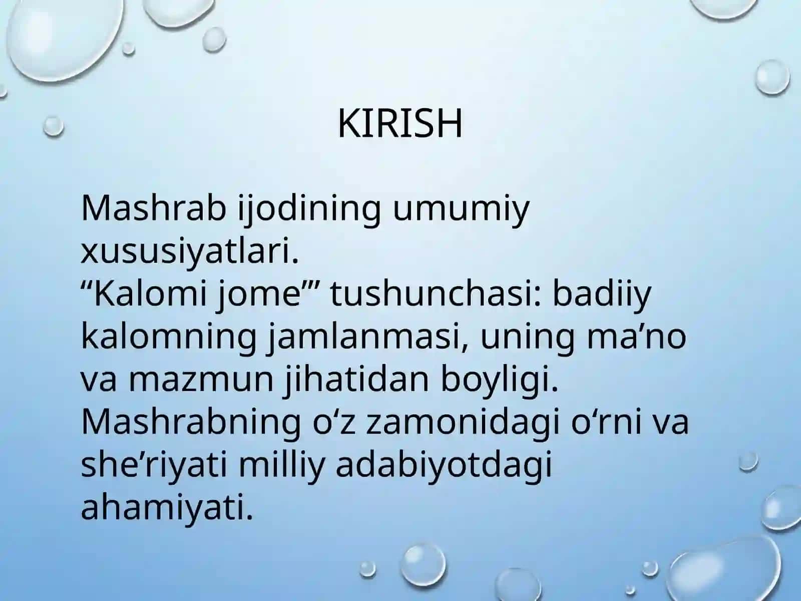 Mashrab ijodida kalomi jome' badiiy san'ati 2